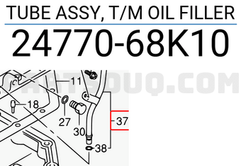 Suzuki 2477068K10 TUBE ASSY, T/M OIL FILLER