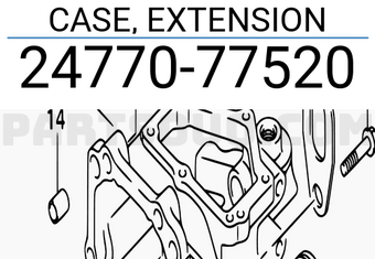 Suzuki 2477077520 CASE, EXTENSION