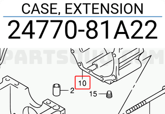 Suzuki 2477081A22 CASE, EXTENSION