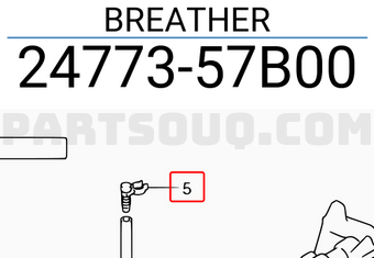 Suzuki 2477357B00 BREATHER