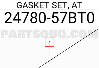 Suzuki 2478057BT0 GASKET SET, AT