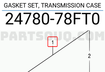Suzuki 2478078FT0 GASKET SET, TRANSMISSION CASE