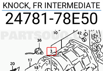Suzuki 2478178E50 KNOCK, FR INTERMEDIATE