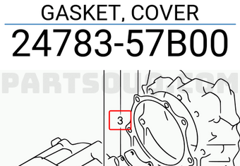 Suzuki 2478357B00 GASKET, COVER