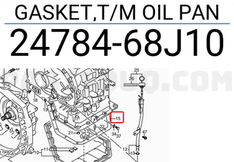 Suzuki 2478468J10 GASKET,T/M OIL PAN