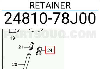 Suzuki 2481078J00 RETAINER