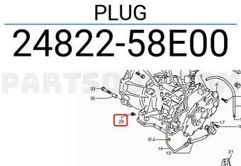 Suzuki 2482258E00 PLUG