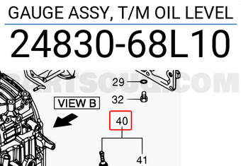 Suzuki 2483068L10 GAUGE ASSY, T/M OIL LEVEL