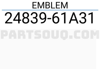 Suzuki 2483961A31 EMBLEM