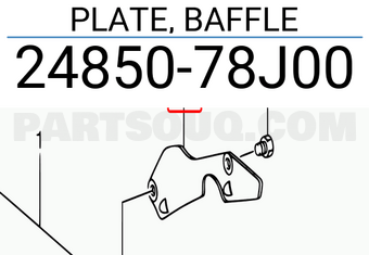 Suzuki 2485078J00 PLATE, BAFFLE