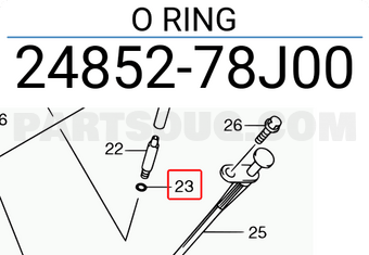 Suzuki 2485278J00 O RING
