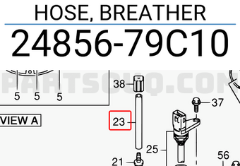 Suzuki 2485679C10 HOSE, BREATHER