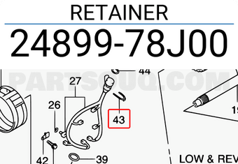 Suzuki 2489978J00 RETAINER