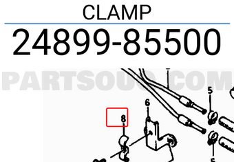 Suzuki 2489985500 CLAMP
