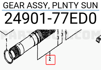 Suzuki 2490177ED0 GEAR ASSY, PLNTY SUN