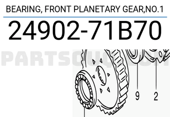 Suzuki 2490271B70 BEARING, FRONT PLANETARY GEAR,NO.1