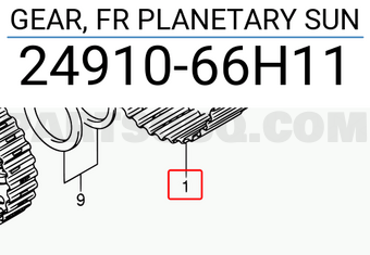 Suzuki 2491066H11 GEAR, FR PLANETARY SUN