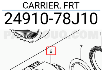 Suzuki 2491078J10 CARRIER, FRT