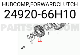 Suzuki 2492066H10 HUBCOMP,FORWARDCLUTCH