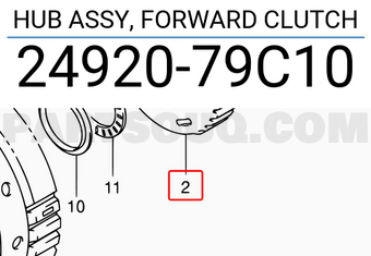 Suzuki 2492079C10 HUB ASSY, FORWARD CLUTCH