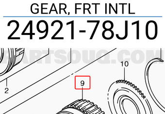 Suzuki 2492178J10 GEAR, FRT INTL