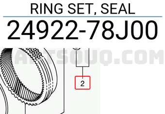 Suzuki 2492278J00 RING SET, SEAL