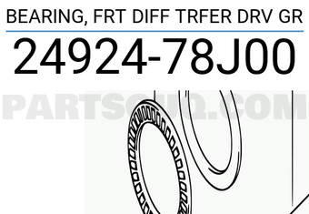 Suzuki 2492478J00 BEARING, FRT DIFF TRFER DRV GR