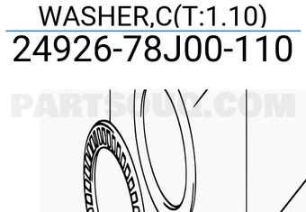 Suzuki 2492678J00110 WASHER,C(T:1.10)