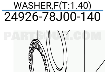 Suzuki 2492678J00140 WASHER,F(T:1.40)