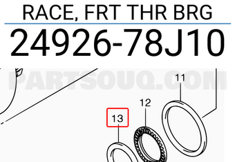 Suzuki 2492678J10 RACE, FRT THR BRG