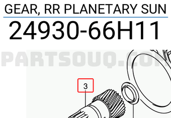 Suzuki 2493066H11 GEAR, RR PLANETARY SUN