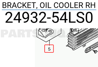 Suzuki 2493254LS0 BRACKET, OIL COOLER RH