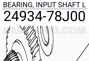 Suzuki 2493478J00 BEARING, INPUT SHAFT L