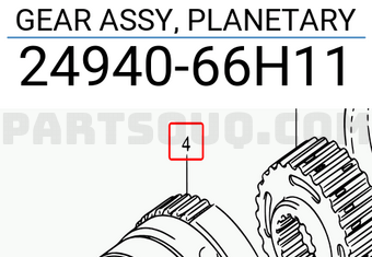 Suzuki 2494066H11 GEAR ASSY, PLANETARY