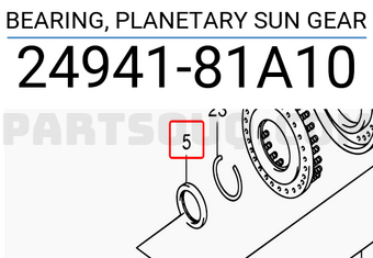 Suzuki 2494181A10 BEARING, PLANETARY SUN GEAR