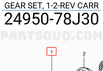 Suzuki 2495078J30 GEAR SET, 1-2-REV CARR