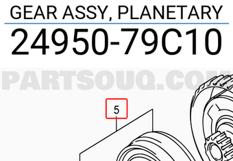 Suzuki 2495079C10 GEAR ASSY, PLANETARY