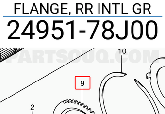 Suzuki 2495178J00 FLANGE, RR INTL GR