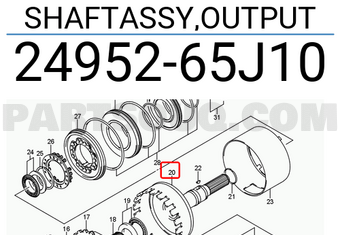 Suzuki 2495265J10 SHAFTASSY,OUTPUT