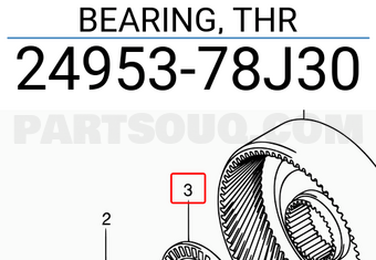 Suzuki 2495378J30 BEARING, THR