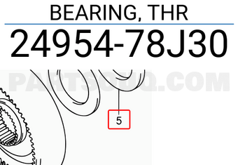 Suzuki 2495478J30 BEARING, THR