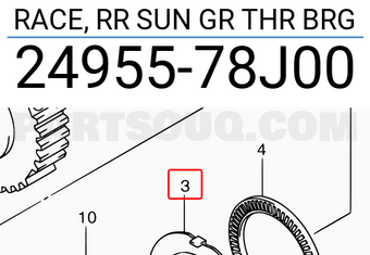 Suzuki 2495578J00 RACE, RR SUN GR THR BRG