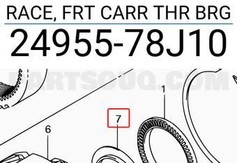 Suzuki 2495578J10 RACE, FRT CARR THR BRG