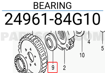 Suzuki 2496184G10 BEARING