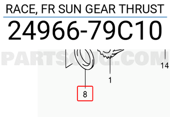 Suzuki 2496679C10 RACE, FR SUN GEAR THRUST
