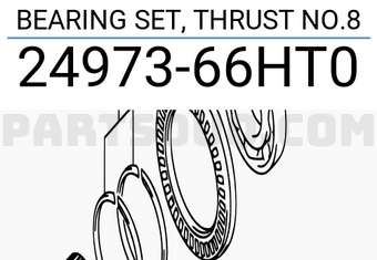 Suzuki 2497366HT0 BEARING SET, THRUST NO.8