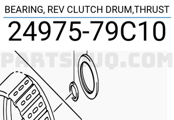 Suzuki 2497579C10 BEARING, REV CLUTCH DRUM,THRUST