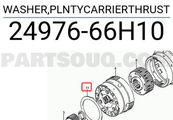 Suzuki 2497666H10 WASHER,PLNTYCARRIERTHRUST