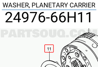 Suzuki 2497666H11 WASHER, PLANETARY CARRIER