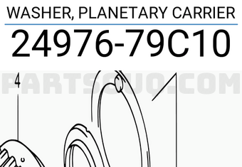 Suzuki 2497679C10 WASHER, PLANETARY CARRIER